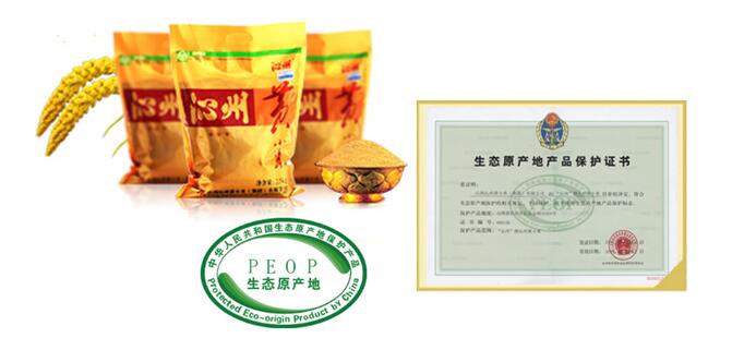 山西衛視——“沁州牌沁州黃小米獲得國家生態原產地產品保護”